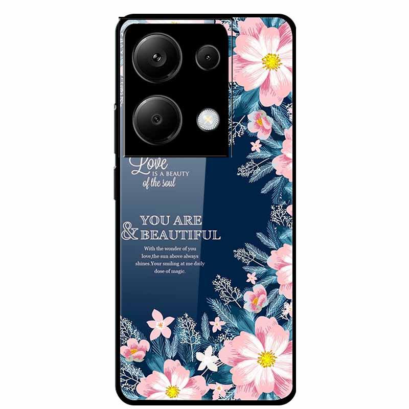 Redmi NOTE 13 PRO 4G Case with Tempered Glass & Aesthetic Color Painting