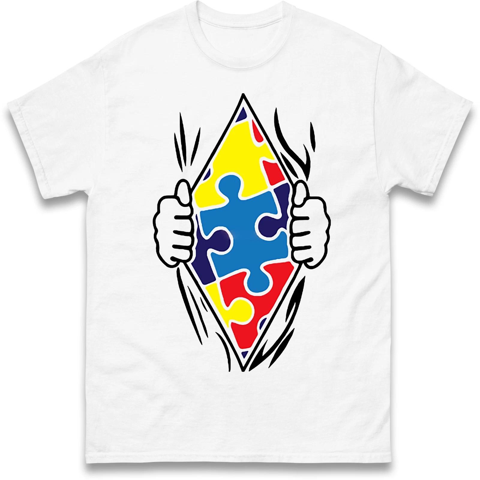 SuperHero Autism Awareness T Shirt,Autism Awareness Support,Gift Autism Advocate S