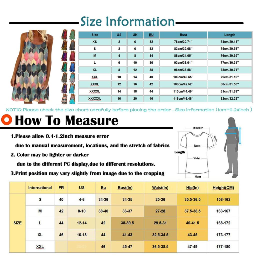 Women's Fashion Retro Multicolor Printed Loose Pullover Suspender Dress