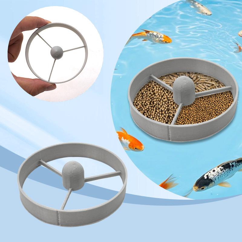 Fish Pond Feeder, Reusable, Garden Yard, Fish Tank Floating Feeder, Plastic Crafts, Gardening Decorations