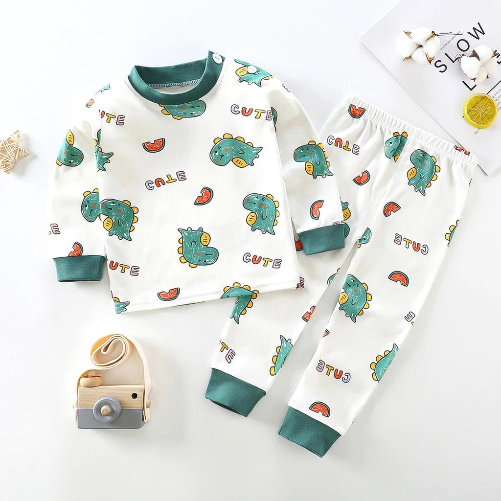 Cartoon Kid Sets2024Cotton Baby Girl Clothes Cute Animal Sets Girl  Top+pant Sets Toddler Clothing Baby Boy Clothes Pajama Pants