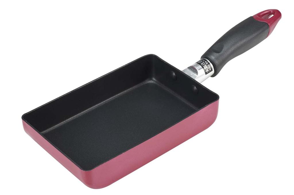 Pearl Metal Mini Egg Roll Frying Gas Stove Claire Pan, Red, Only, Non-stick Coating, H-9585