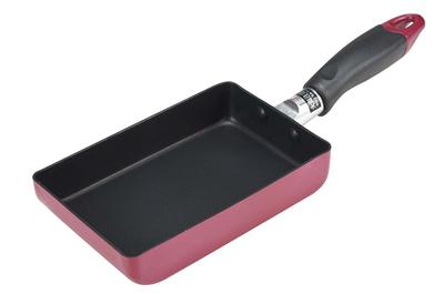 Pearl Metal Mini Egg Roll Frying Gas Stove Claire Pan, Red, Only, Non-stick Coating, H-9585