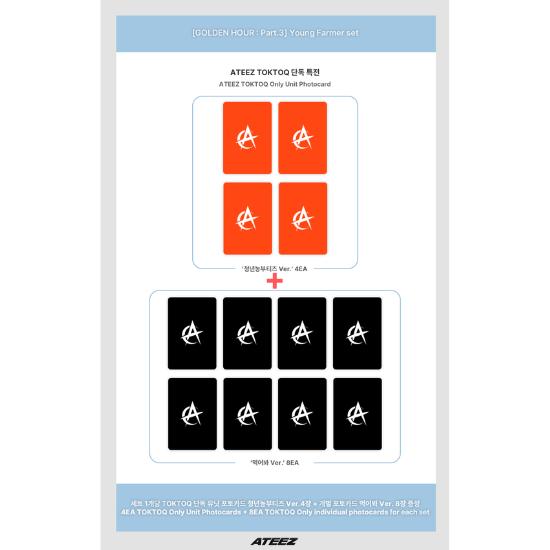 Wählen Sie POB POCAALBUM Ver ATEEZ 12. Mini-Album GOLDEN HOUR Teil 3