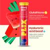 PLIX The Plant Fix Glutathione Effervescent Tablets Watermelon Flavor Skin Glow Support Sugar Free Pack Of 6 X 15 tabs