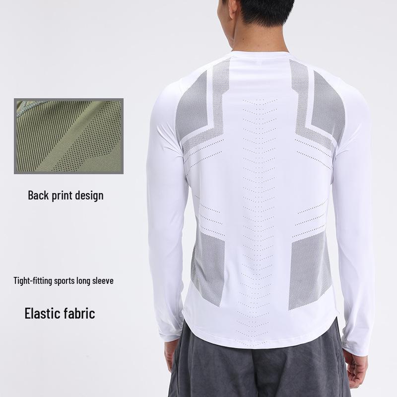 

Men s Quick-Dry Breathable Long-Sleeve Running Sports Suit L