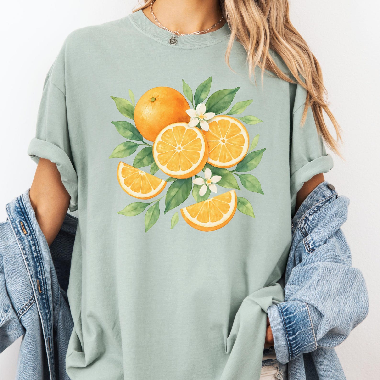 Comfort Colors Vintage Fruit Tee, Cottagecore Oranges T-Shirt, Valencia Shirt, Clementines, Fruit on The Vine, Sun Kissed Shirt, Europe Tee M