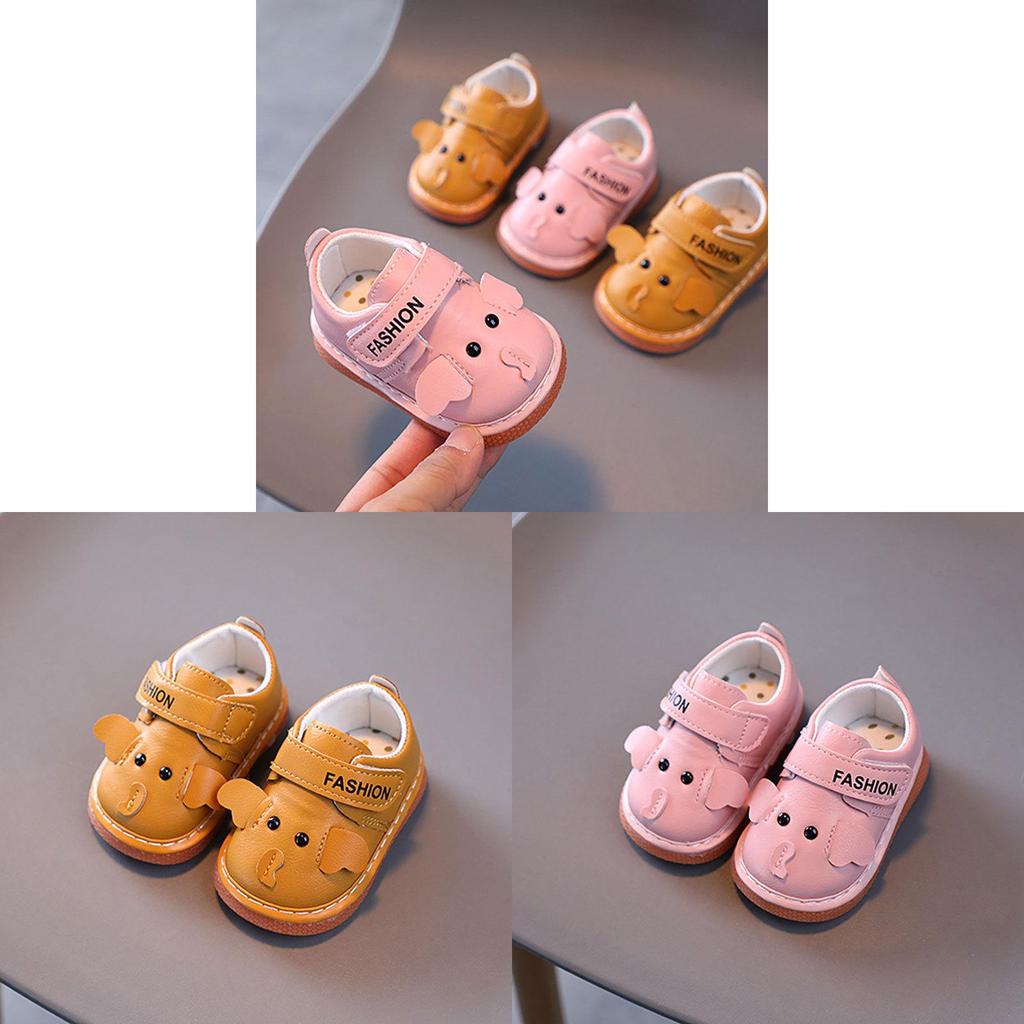 Kleinkind Babyschuhe Mit Cartoon-Design Und PU-Obermaterial Für Frühe Läufer