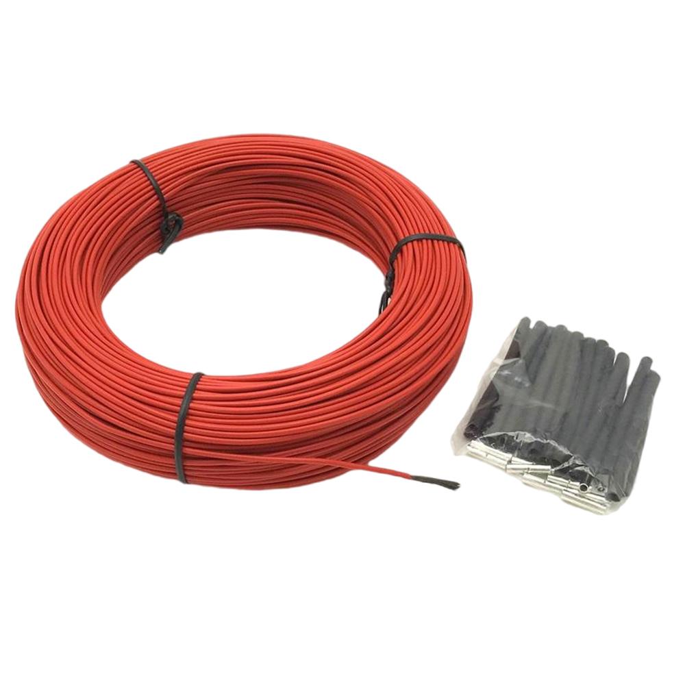 9K Infrared Carbon Fiber Heating Cable 10/30/50/100m Warm Floor Heating Wire DIY Electric Heating Cable