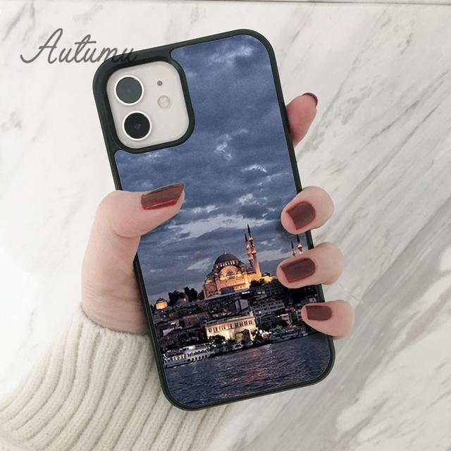 Turcja Stambuł Sceneria Budynek Etui na Telefon iPhone 11 12 13 14 Pro Max mini XR XS SE 2020 6S 7 8 Plus Samsung S21 S22 Pokrowiec