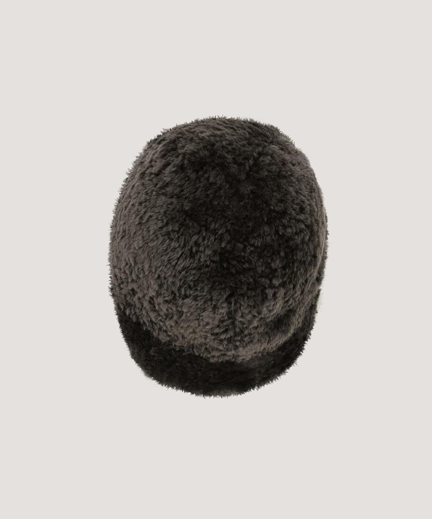 Beleuso Lamb Shearling Brim Cap