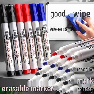 Large Erasable Whiteboard & Chalkboard Marker for Teachers, Water-Based, Multicolor, Suitable for Kids' Drawing Boards.