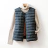 Autumn and Winter New Light Down Jacket Women's Liner Small Vest Round Neck Wearing Collarless Light Vest Tide