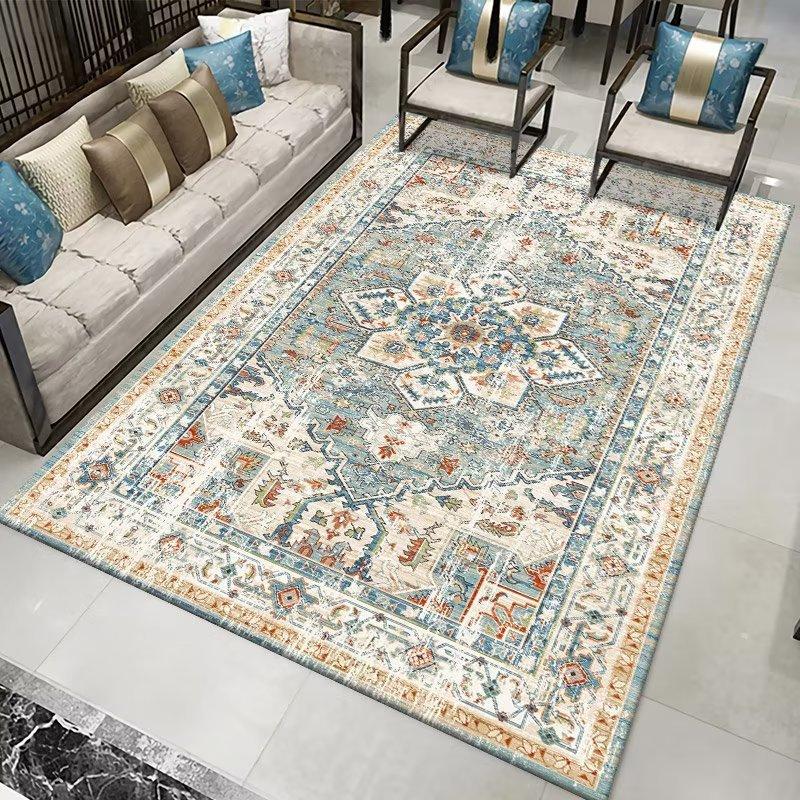 

160x230 Retro Carpet for Living Room Persian Boho Decor for Room Balcony Rug Large Luxury Bed Room Decoration Home Mats Bedside 1.3x1.97ft(40x60cm)