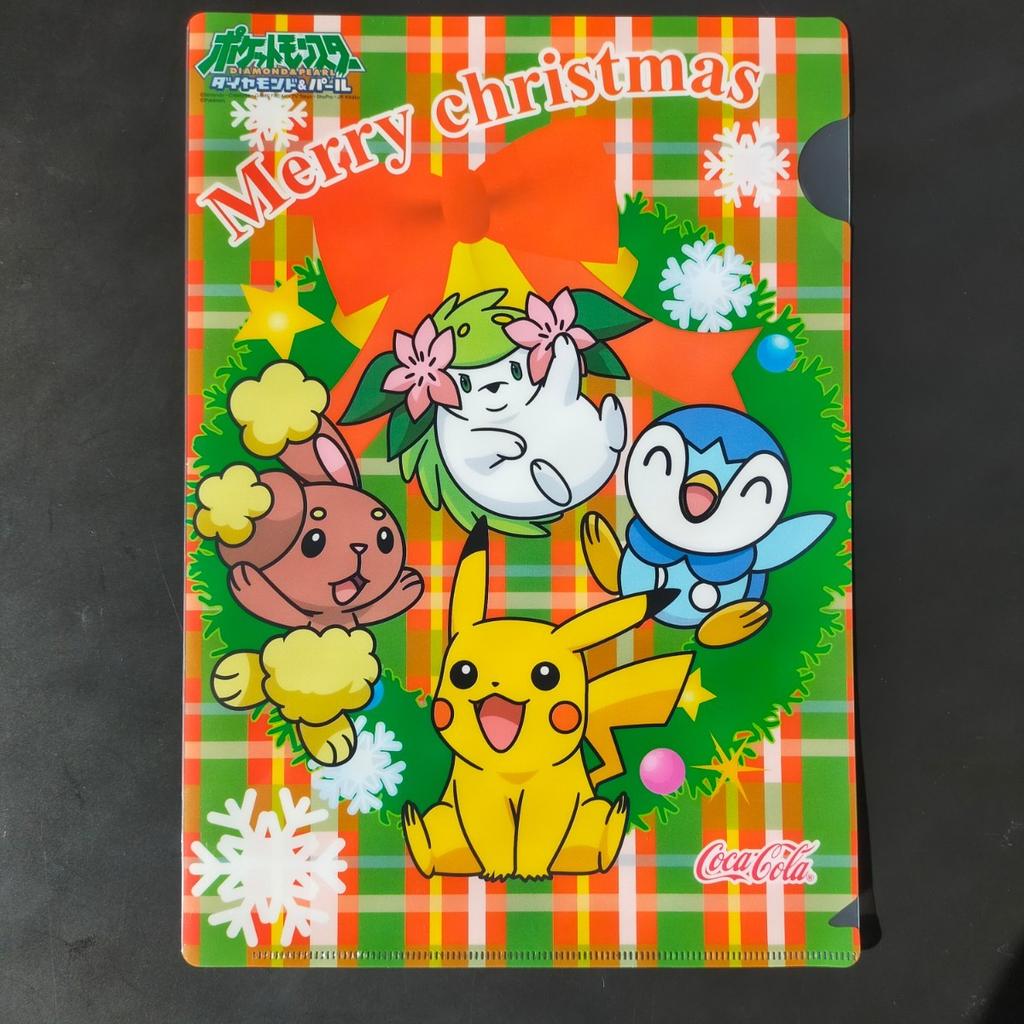 Christmas Letter Set Postcards Diamond Pearl Pikachu Piplup Buneary Shaymin Turtwig Coca-Cola Pokémon / &