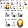 Ceramic Convertible Lamp Base With Extended Waterproof Head For Ceiling Mounting