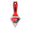 3.5 Inch Putty Scraper Mirror Polishing Stainless Steel Spatula for Wall Repairing Removing Triangular Head Dual Color