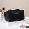Large-Capacity Travel Cosmetic Bag Portable PU Makeup Pouch Women Waterproof Bathroom Wash Handbag Multi-functional Toiletry Kit