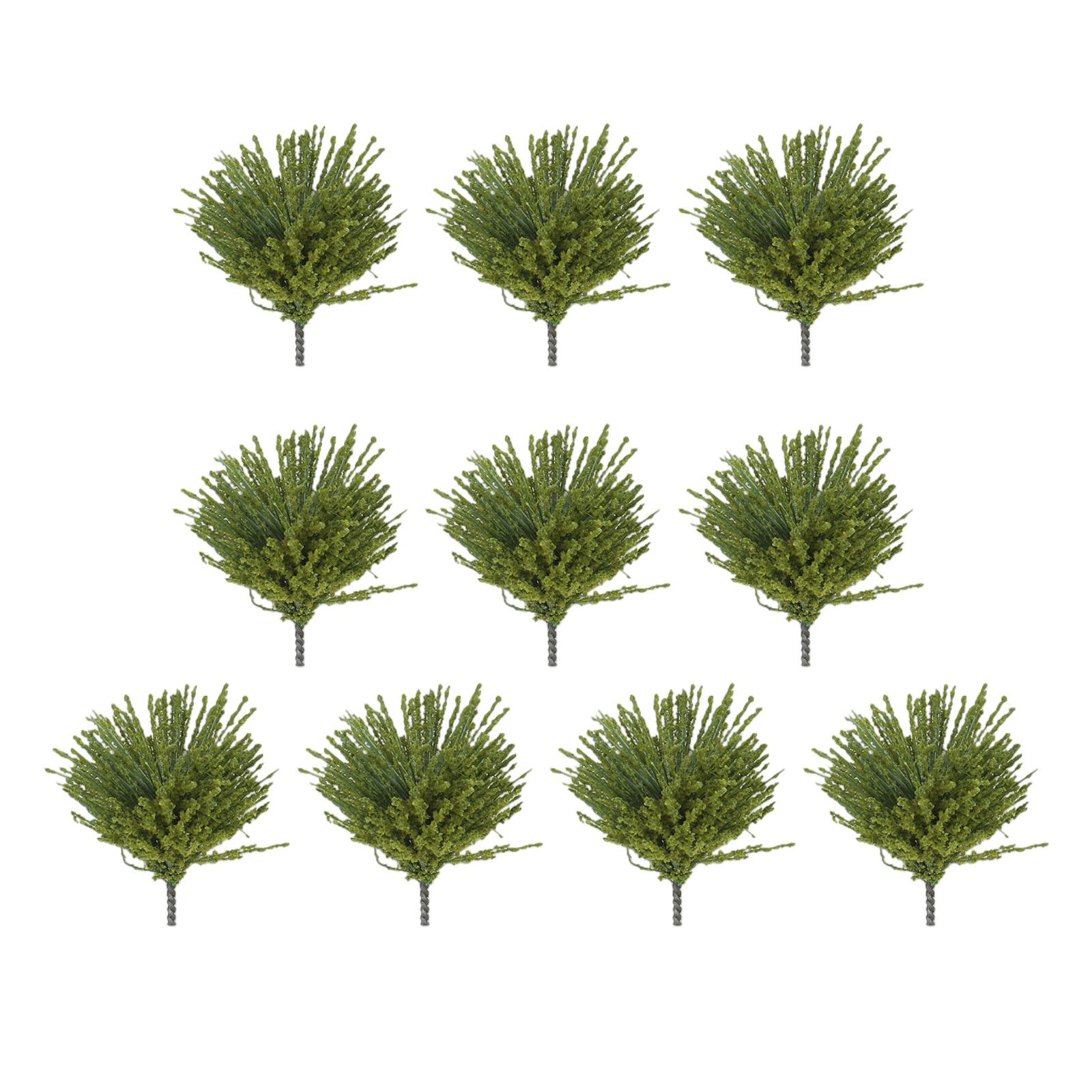 Искусственное растение Симулированное растение Высота 3 см Темно-зеленые кусты