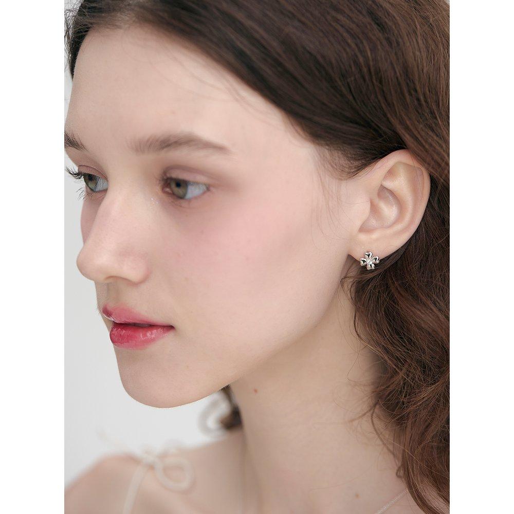 [Rosemont] Silver Clover Earrings Ra24B23J