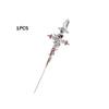 Punk Goth Gothic Earring for Girl  Thorn Rose Crow Stud Earrings Puncture Cross Earring Halloween Party Accessories Jewelry