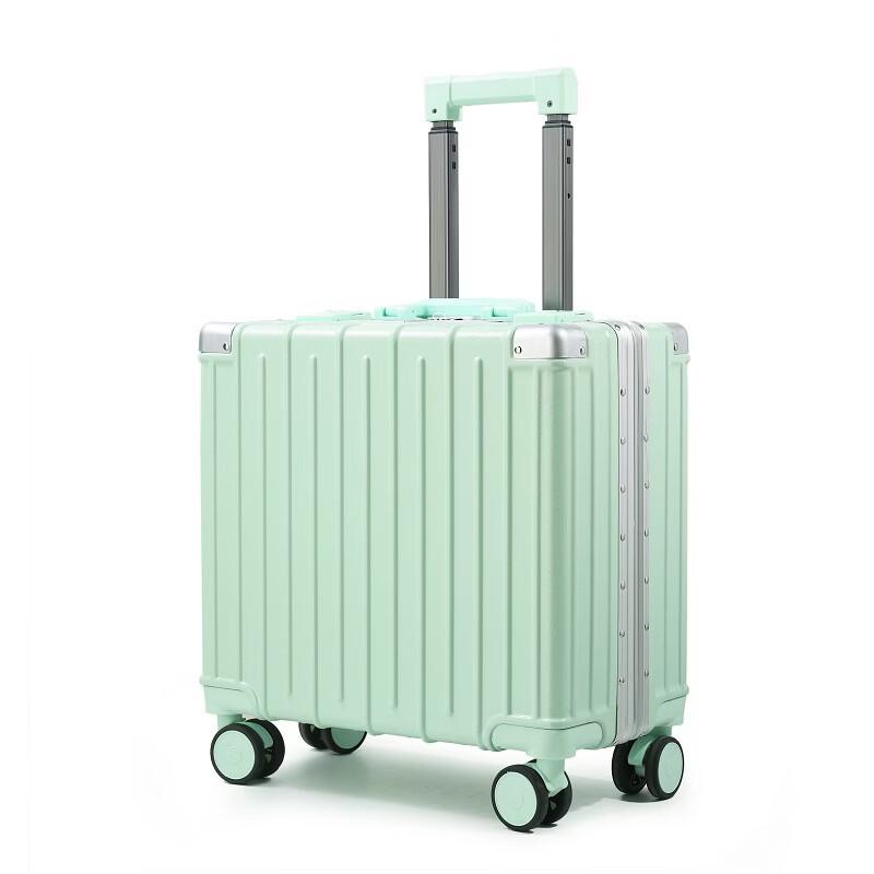 

XinJingZhou Fashion Aluminum Frame Spinner Luggage 18 inch