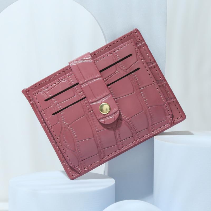 

2023 Women s Leather Short Wallet with Multi-Card Slots арбуз красный