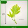 Bifurcate Maple Leaf Aquatic Plant Plastic Decor: Green Simulation Grass, Flower, and Leaves for Cake and Hotel Decoration.