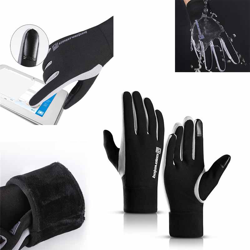 

Warm Men Winter Windproof Waterproof Antislip Thermal Touch Gloves Screen M