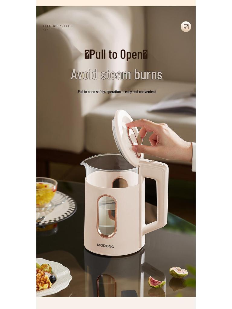 Modun Electric Glass Kettle, Auto Shut-Off, Rapid Boil, Constant Temperature, Insulated.