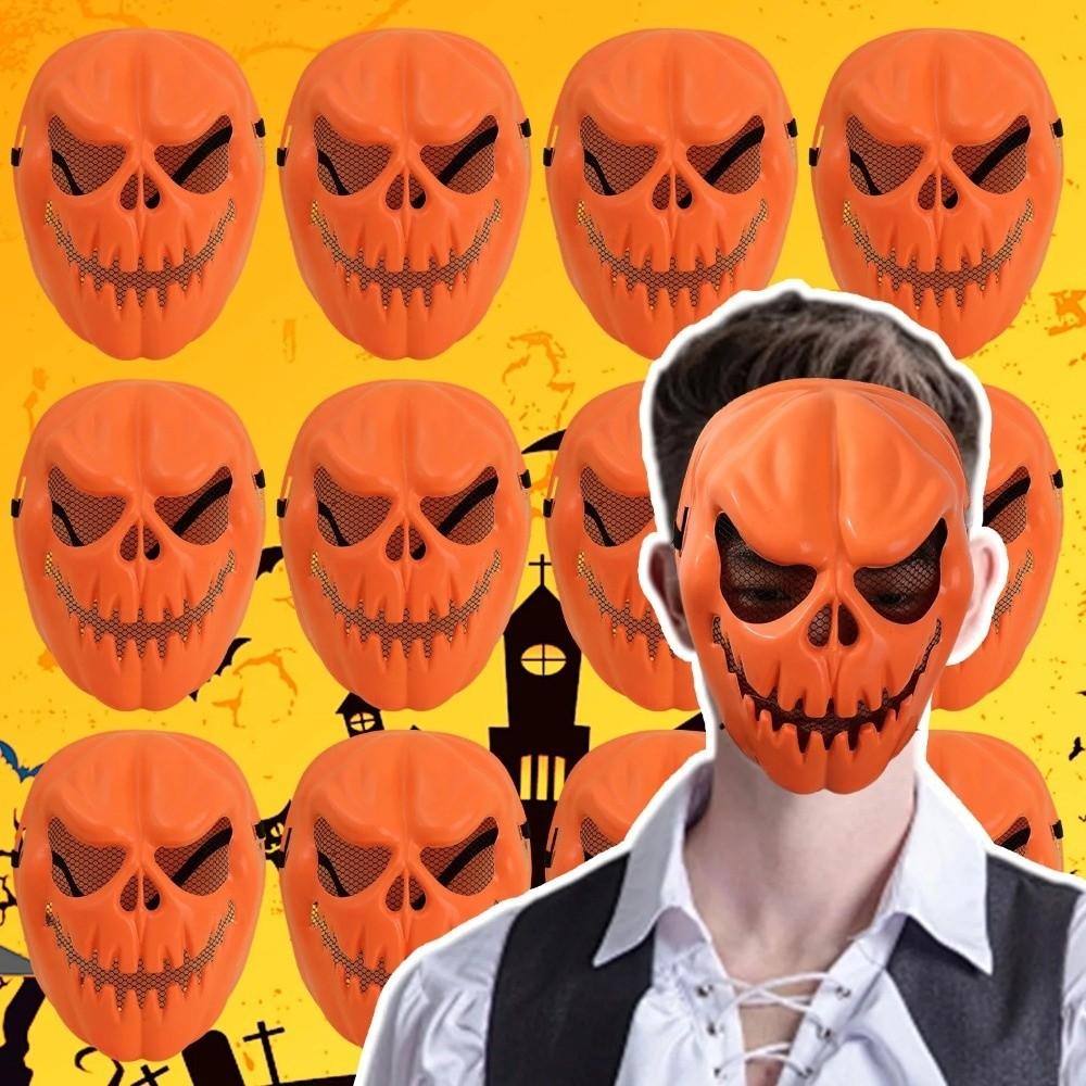 Realistic Scary Pumpkin Mask Spooky Full Face Mask Party Gift Scary Party Mask Male Female