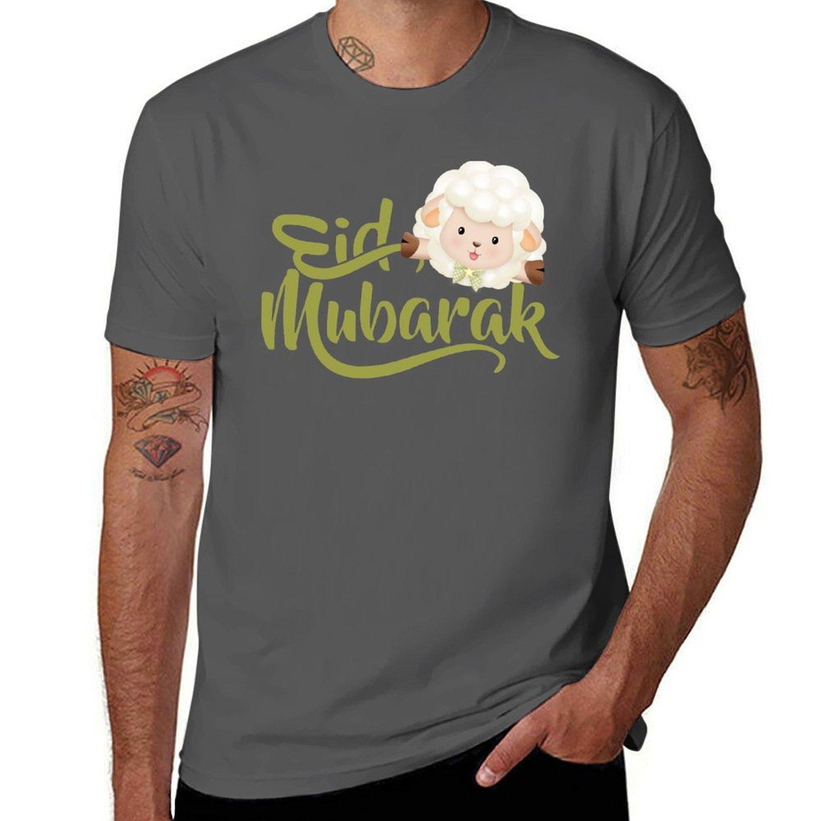 

Eid Al adha mubarak TShirt mens graphic t shirts cotton tshirt 100 TShirt 4XL