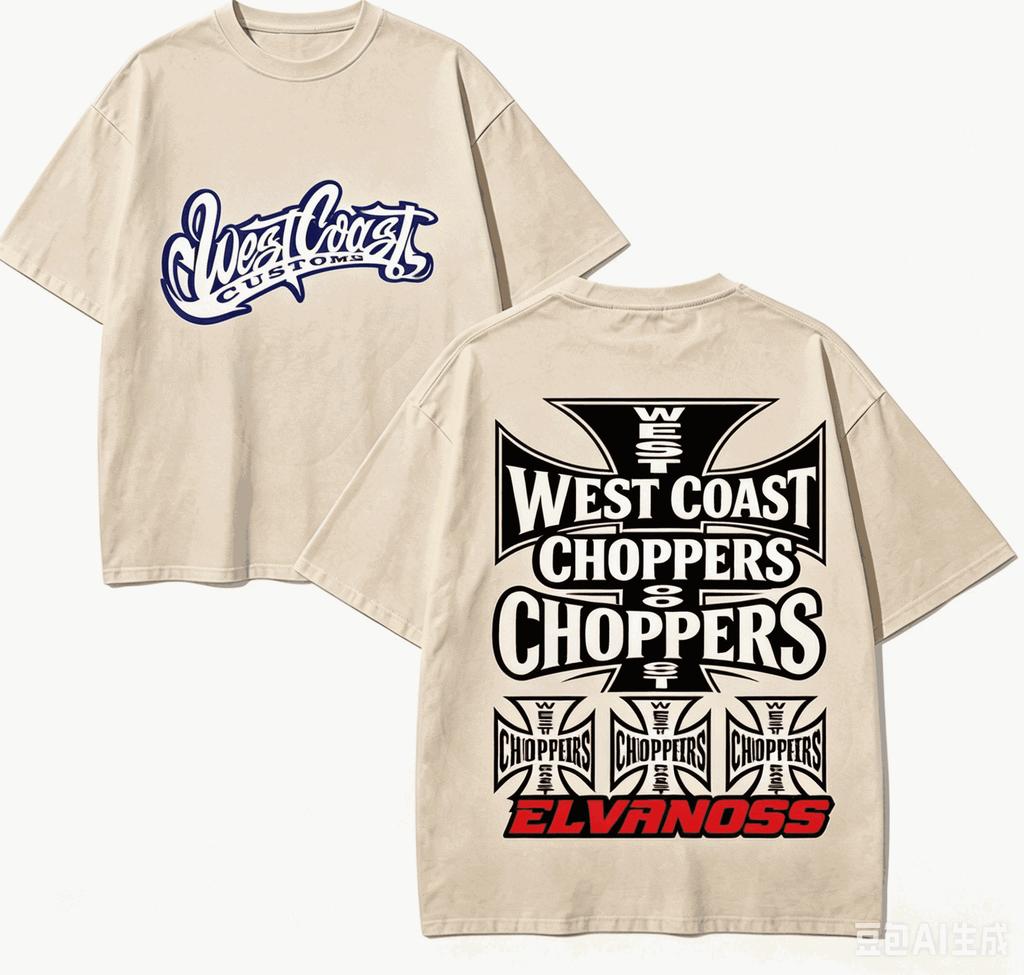 West Coast Choppers Gift T-shirt Men Women Harajuku Oversized Unisex Short Sleeve Streetwear high quality Couples hot product Comfortable