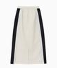 Jenyujeu Jet-Up String Long Skirt - Light Beige