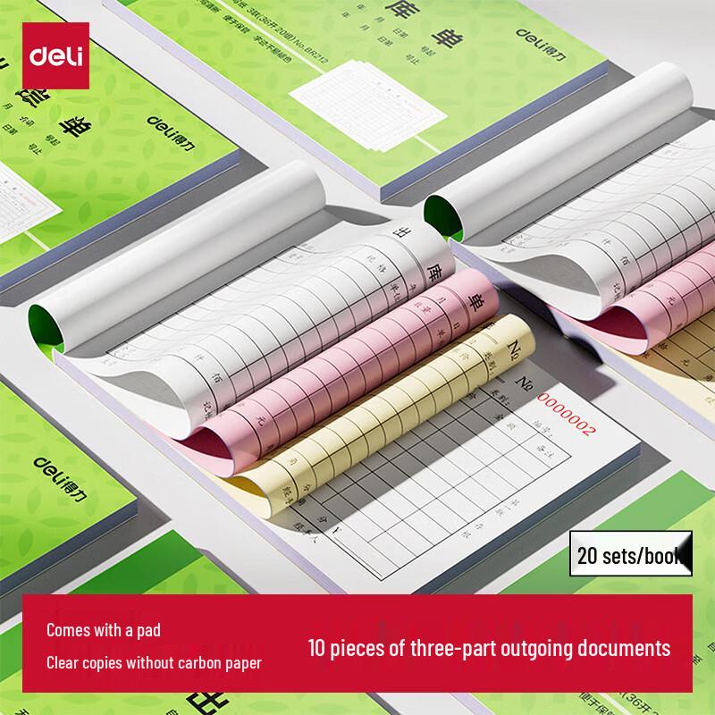Deli Carbonless Triplicate Forms & Receipts 10 Books