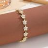 Light Luxury Colorful Zircon Bangle Sparkling Dopamine Wrist Jewelry  Evening Dinner