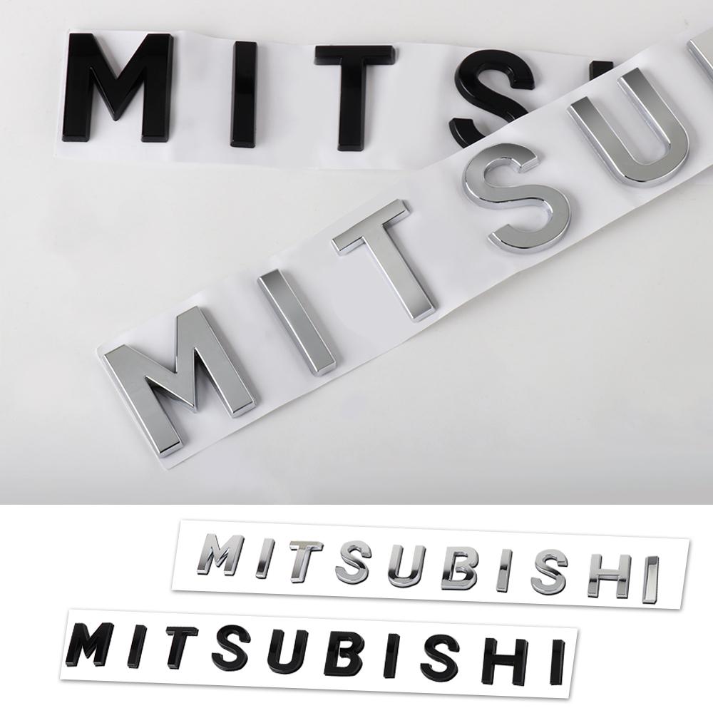Metal Car Trunk Racing Sport Word Letter Logo Emblem Badge Decal Sticker For Mitsubishi RalliArt ASX Pajero Lancer L200