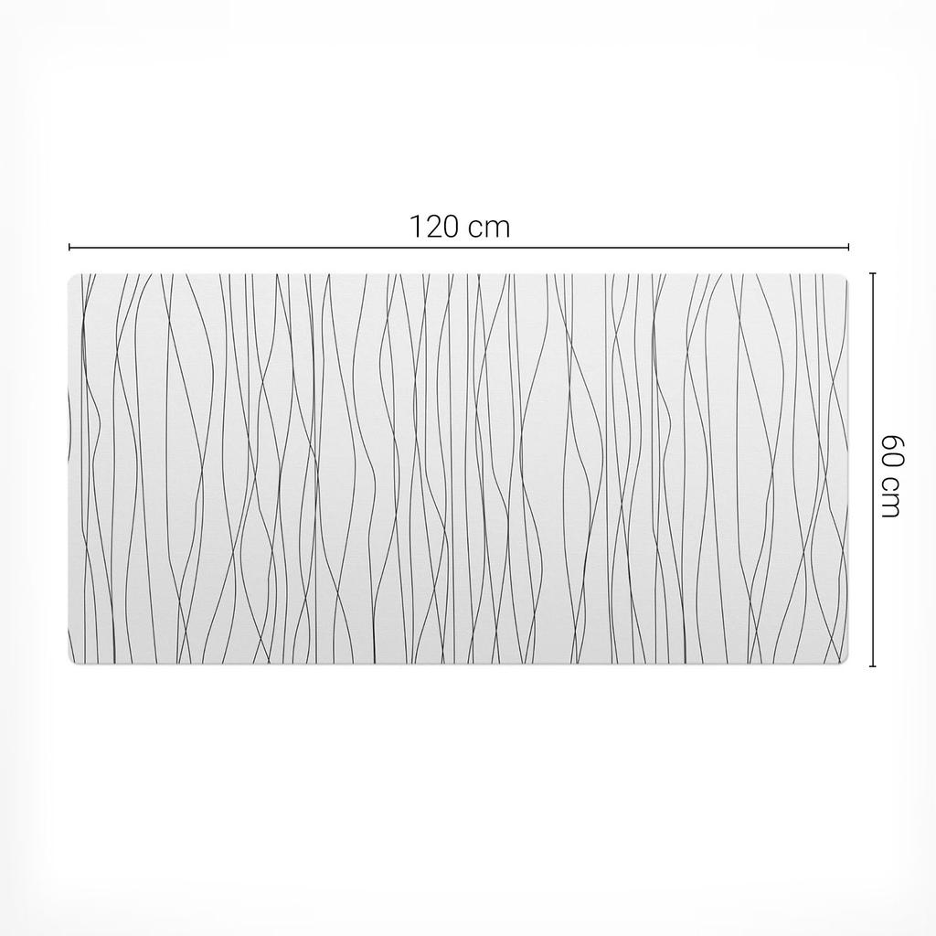 Vinyl Workplace Protective Pad Wavy Lines 120x60 cm