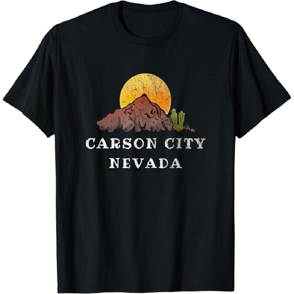 

Carson City Nevada Mountain Desert Scene T-Shirt XXXXXL чорний