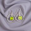 Peridot Gemstone 925 Sterling Silver Jewelry Handmade Drop/Dangle Earrings 1.60" EE-60-4