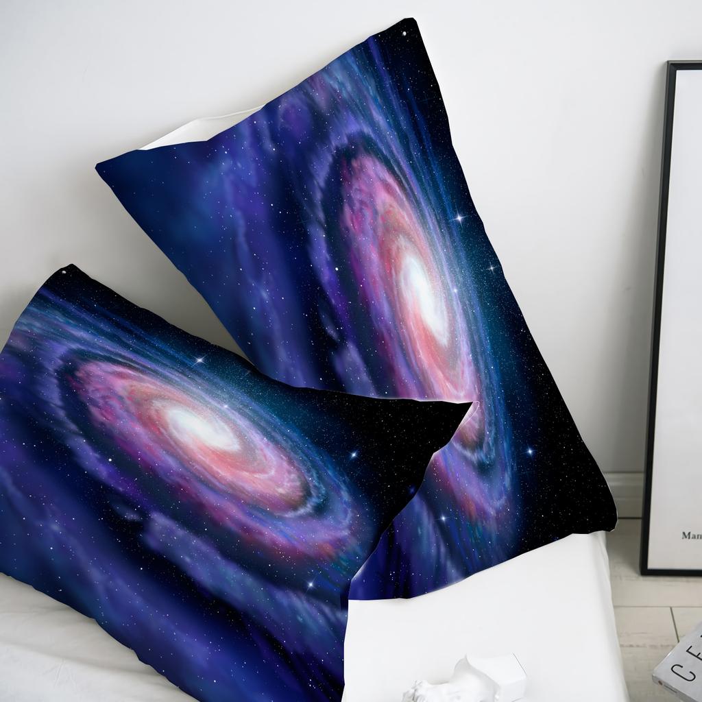 Luxury Galaxy Dark Blue Bedding Set Twin Full Queen King Size Duvet/Quilt Cover Set Shining Stars Starry Sky Comforter Cover