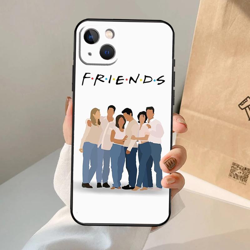 Friends TV Show Case Cover For iPhone 16 15 14 12 Pro Max 11 13 Pro Max X XR XS MAX Plus 12 Mini Coque