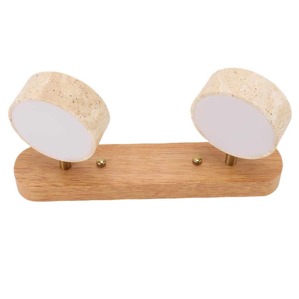 Modernes zylindrisches Wandleuchten-Set mit 2 drehbaren Leuchten, Naturstein-LED, für Eingangsbereiche, Küchen, Ankleidebereiche