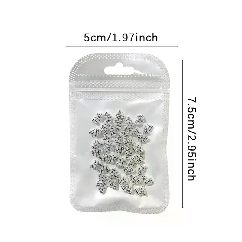 20Pcs Checkered Bows Resin Nail Charms Plaid Bows Ties Nail Art Decorations DIY Nail Designs
