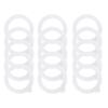 Bathroom Items Sealing Ring Seals Rings Silicone Replacement Gasket Reusable 15pcs Airtight Rubber For Jar Lids