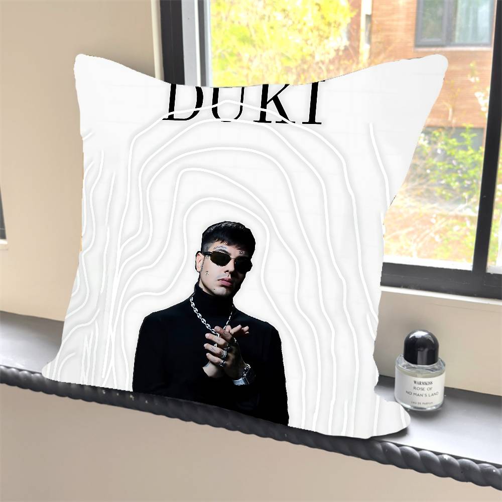 1PC Rapper D-Duki Pillow Case Square  Bedroom Sofa Leisure Comfort Cushion Car Home Decoration