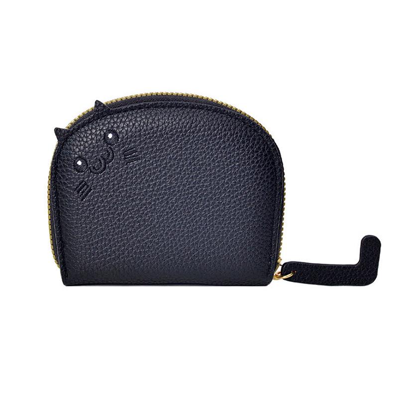 Cute Cat Wallet for Women Small Cartoon Coin Purse Multi Card Holder Kawaii Zipper Pocket Money Bag Fashion Accessories