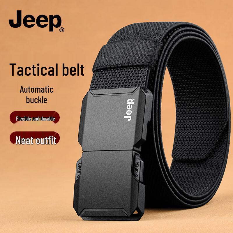 JEEP Men s Outdoor Tactical Woven Elastic Belt 120cm