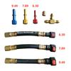 Quick Connection Fuel Pressure Tester Gauge Tools Kit 0-100 PSI with 9.49, 7.89, 6.30 Fuel Line Suitable for More Car RV Engine