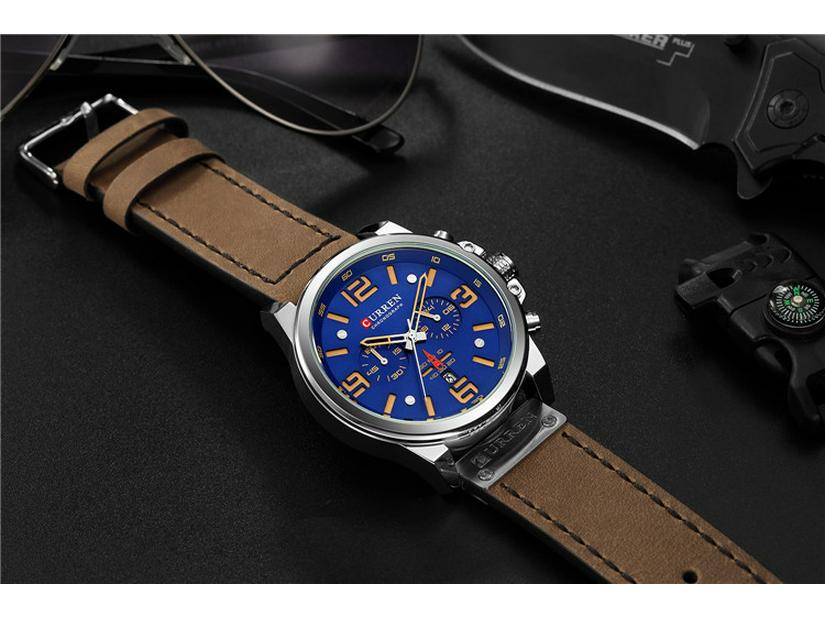 CURREN 8314 Pánské multifunkční sportovní chronografové vodotěsné křemenné hodinky